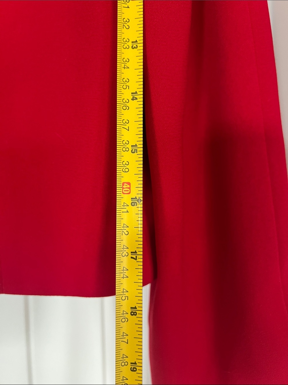 Vintage Talbots Red Scallop Collar Cropped Blazer - Picture 6 of 9